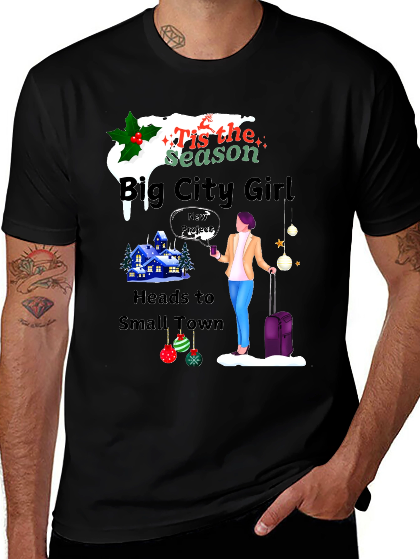 Big City Girl Small Town Holiday T-Shirt