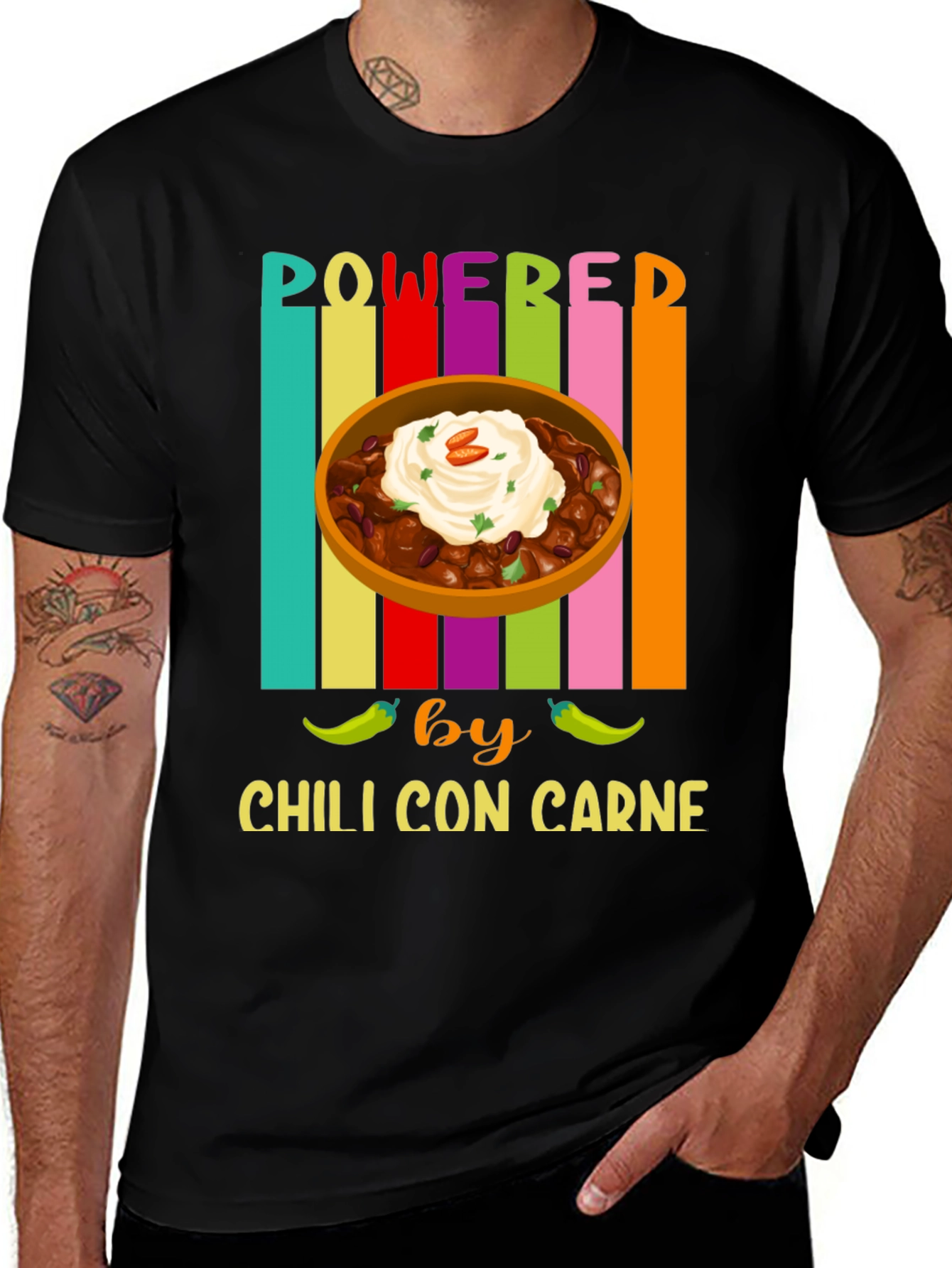 Variant 10 of Powered by Chili Con Carne Graphic Tee