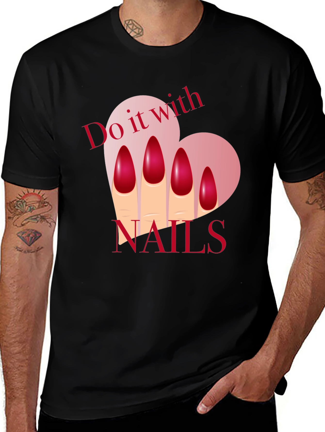Variant 22 of Do It With Nails Graphic T-Shirt