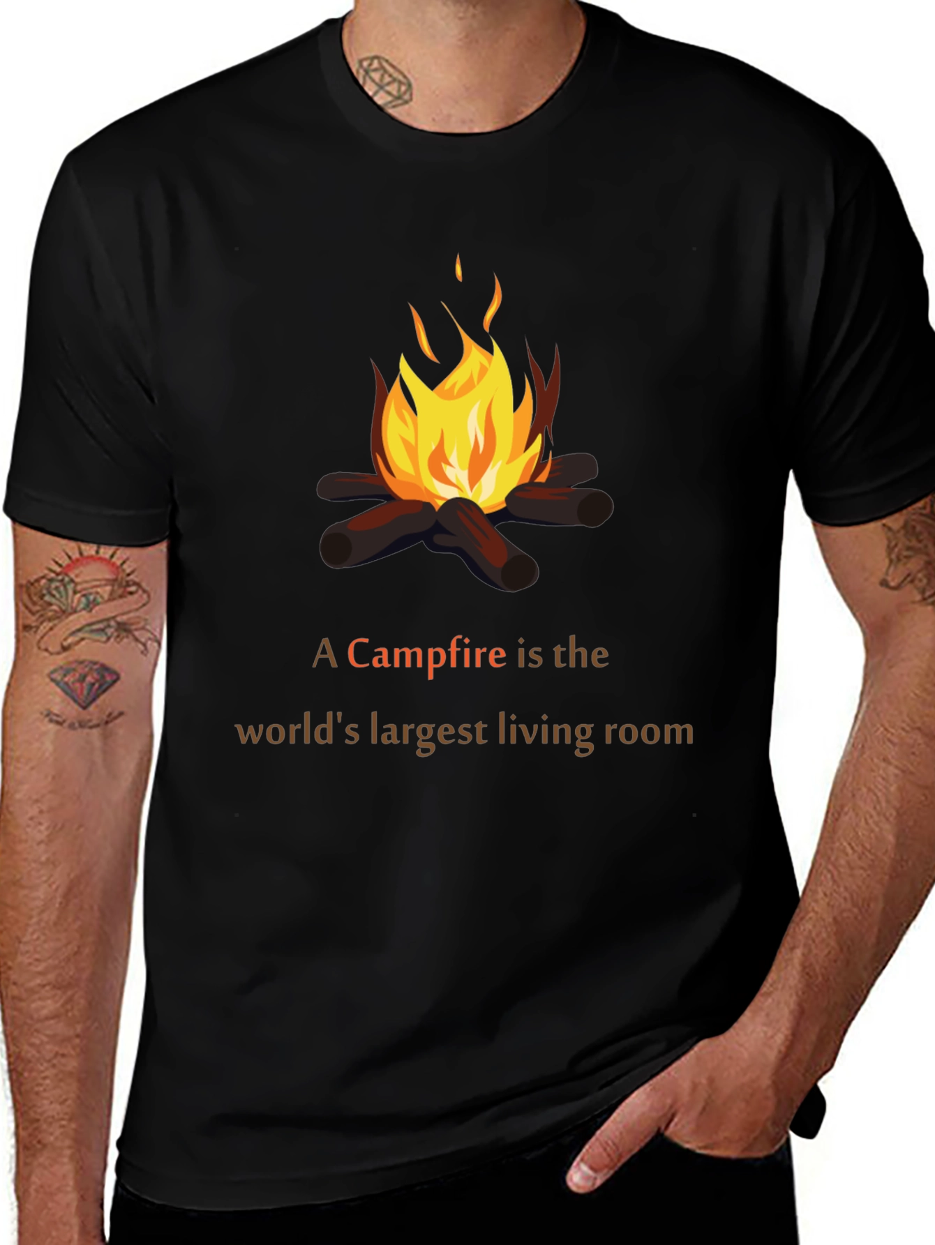 Variant 6 of Campfire Living Room T-Shirt