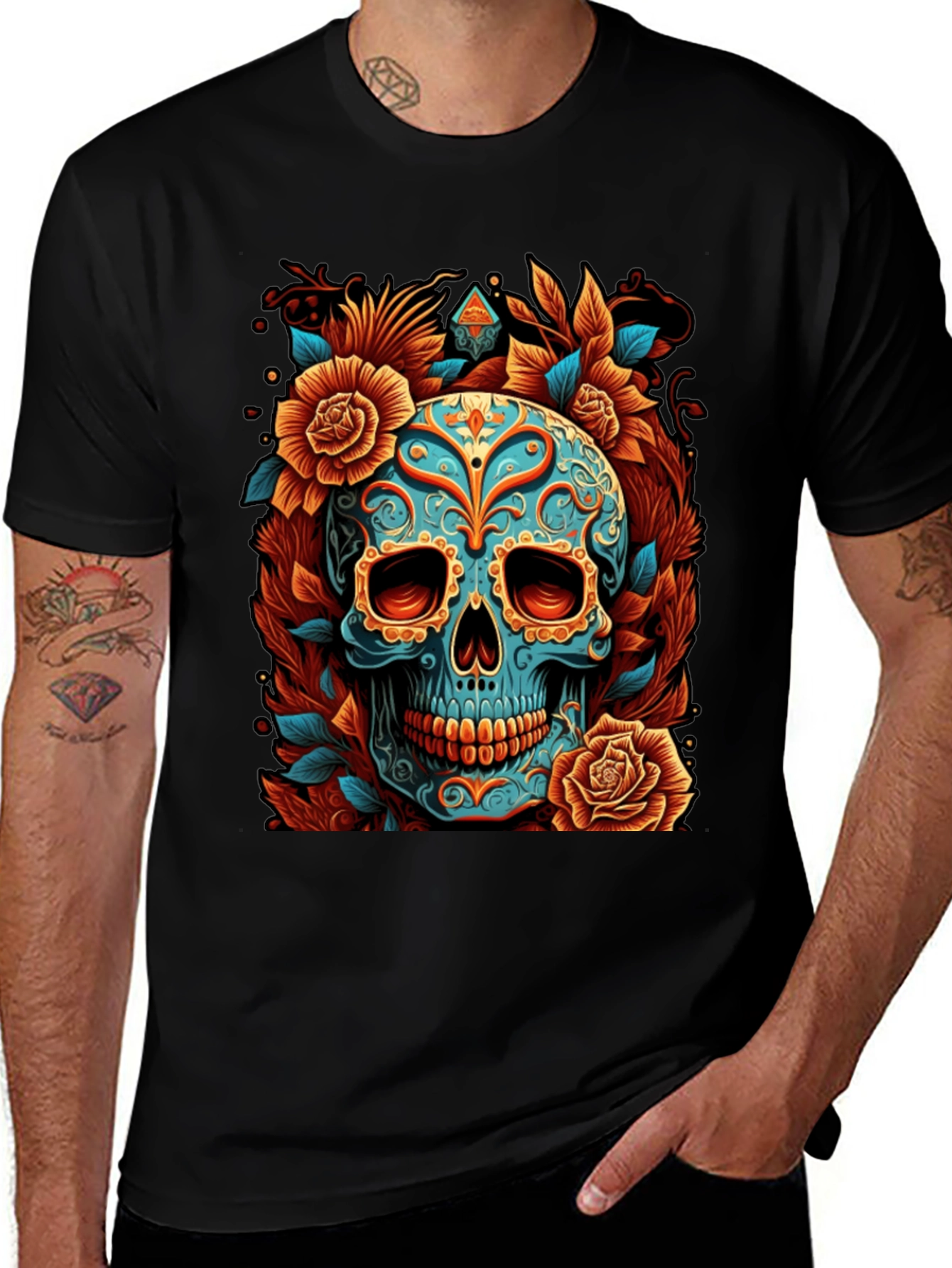 Variant 8 of Sugar Skull Graphic Tee