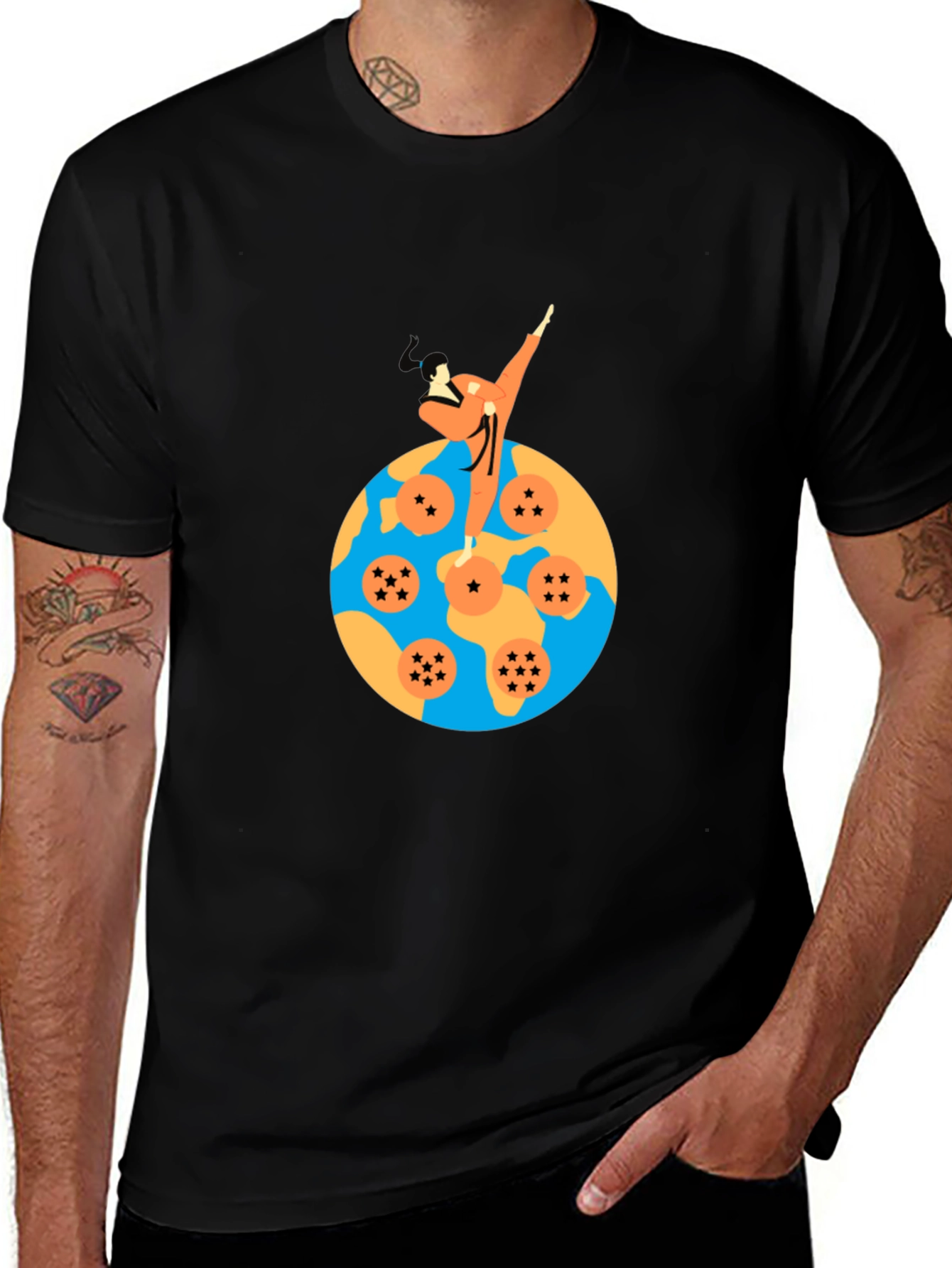 Variant 11 of Dragon Ball Z Inspired Graphic Tee - Martial Arts