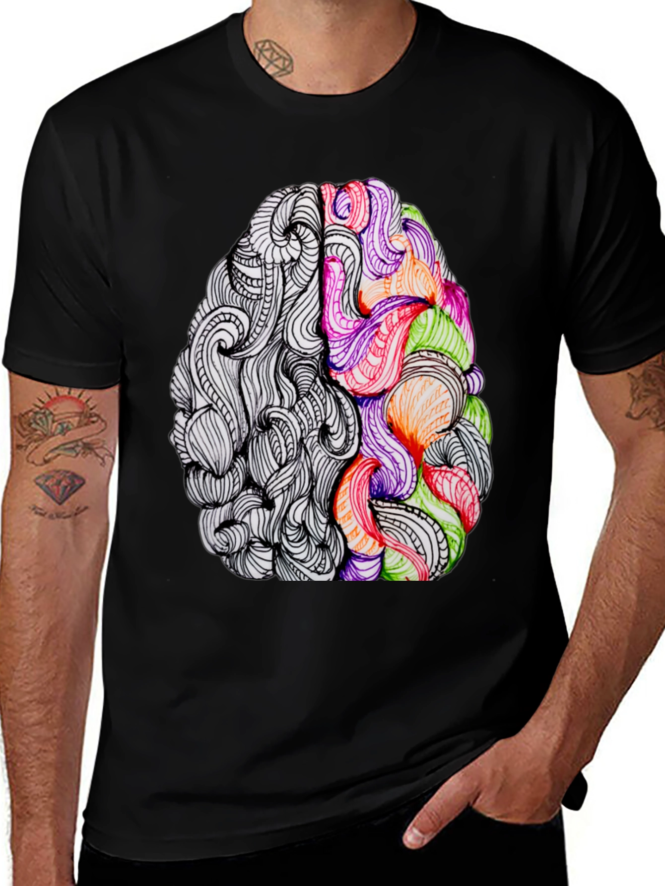 Variant 21 of Creative Brain Graphic T-Shirt