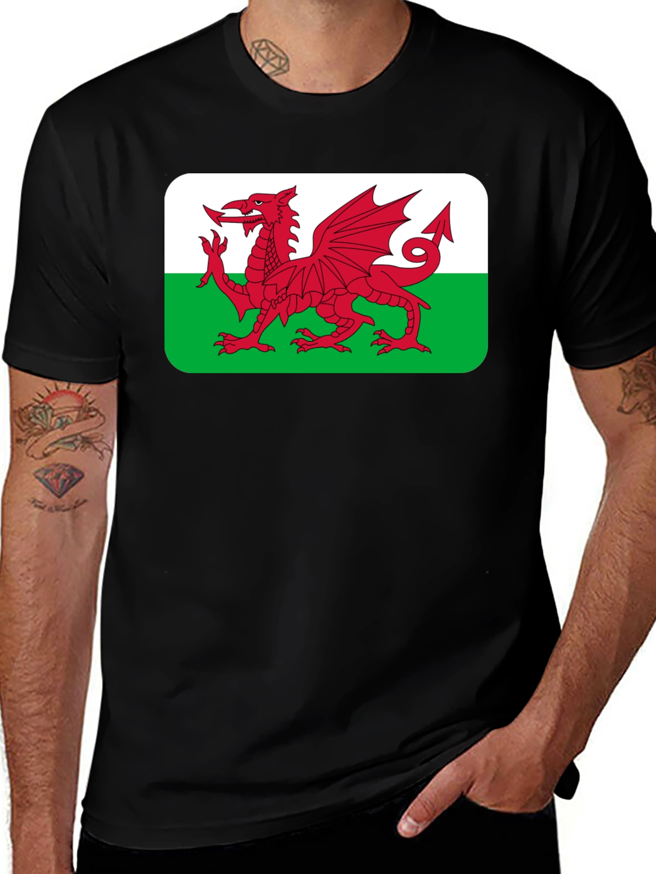 Welsh Dragon Flag T-Shirt - Wales Pride
