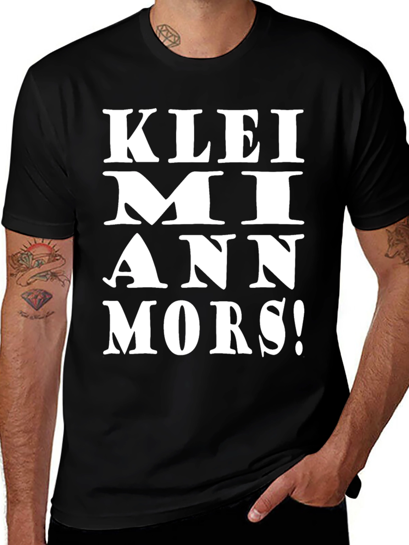 Variant 18 of KLEI MI ANN MORS! Black Graphic Tee