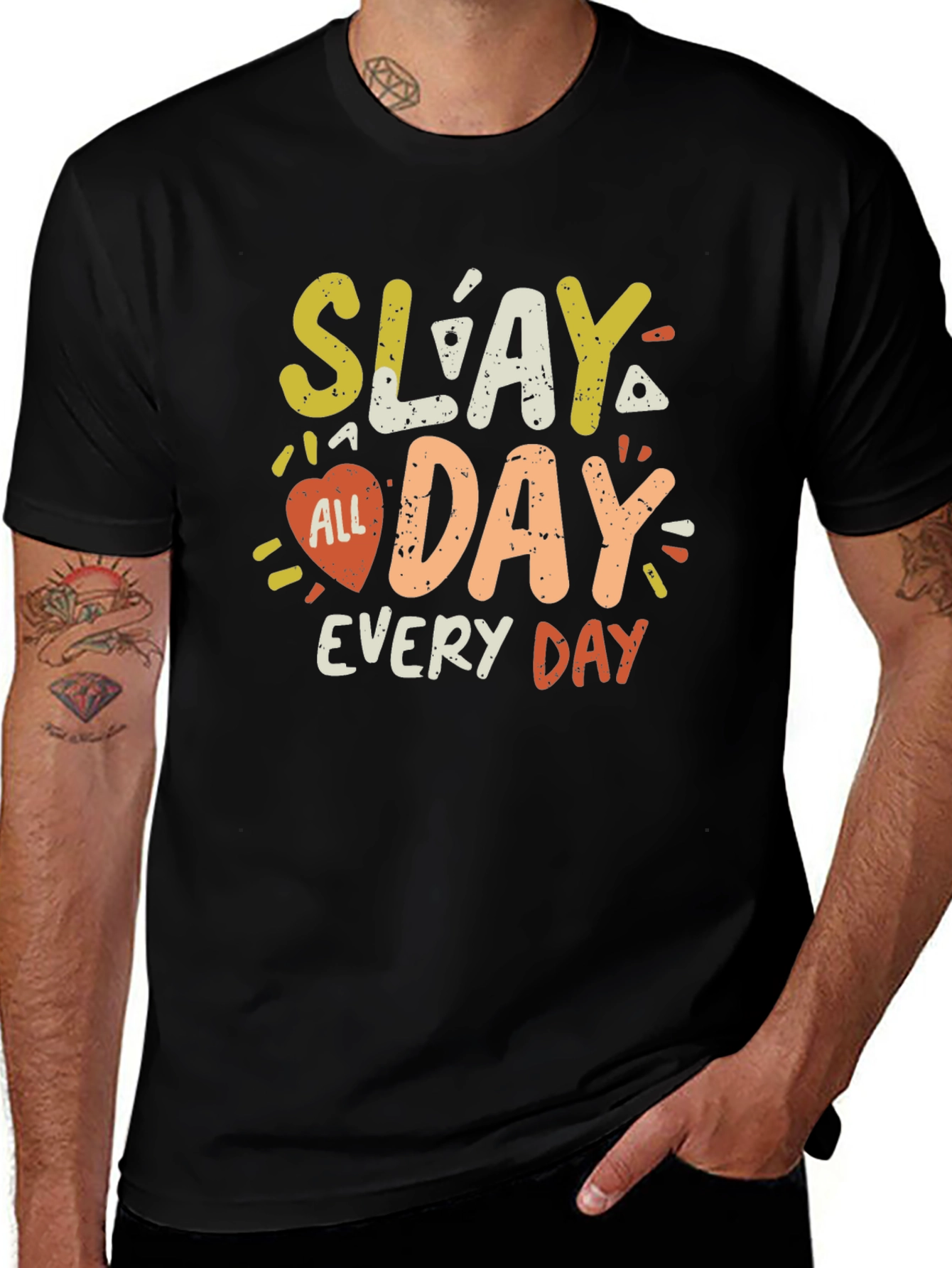 Variant 16 of Slay All Day T-Shirt - Trendy Graphic Tee