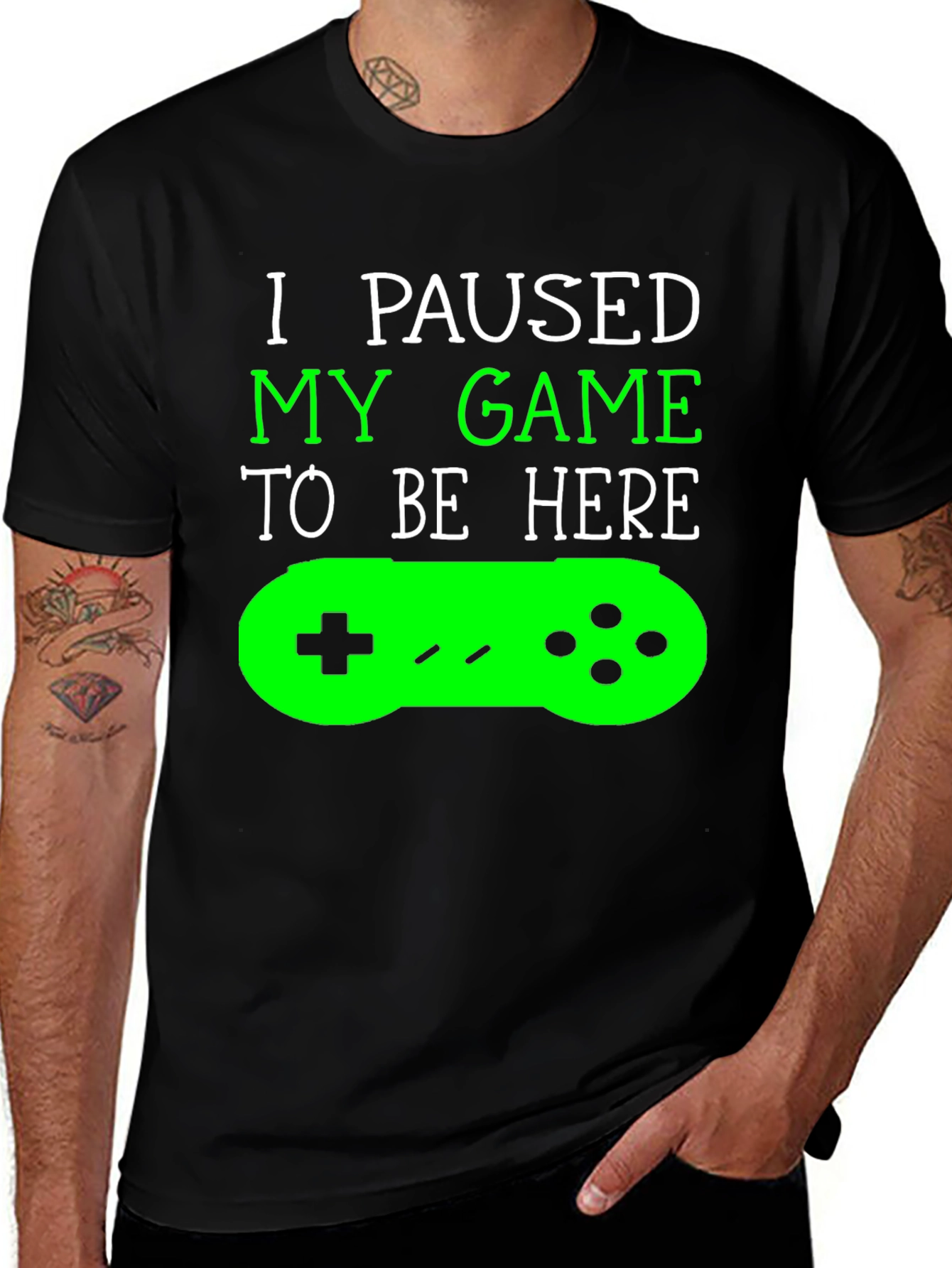 Variant 16 of I Paused My Game T-Shirt - Gamer Gift