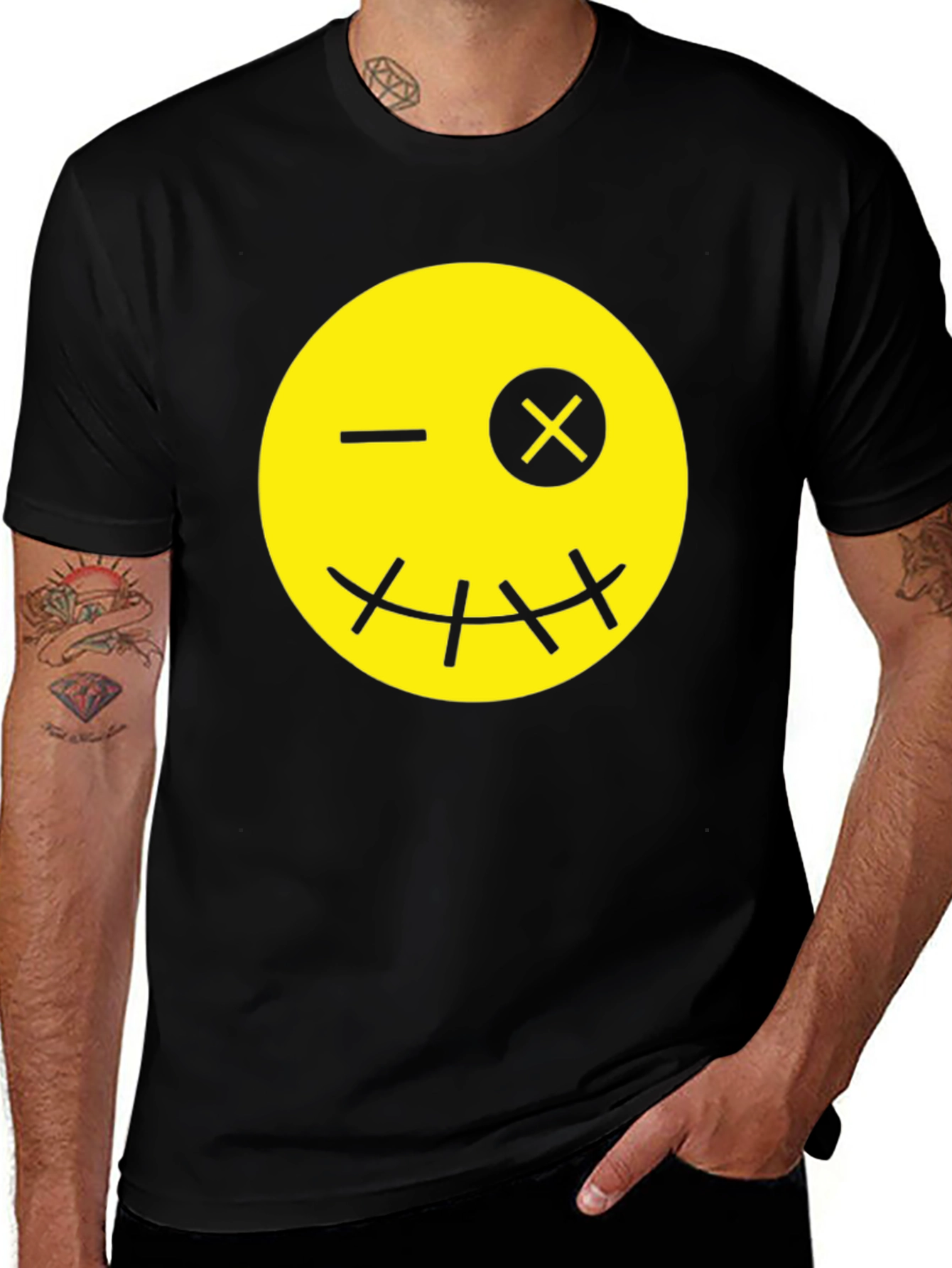 Variant 25 of Winking Smiley Face Graphic T-Shirt
