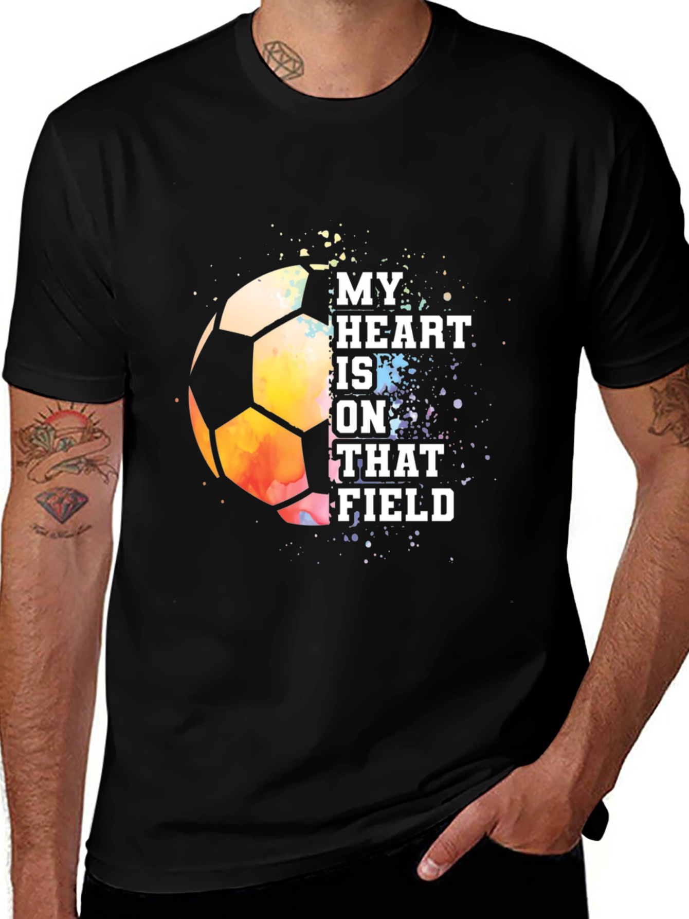 Variant 26 of My Heart Is On That Field Soccer T-Shirt