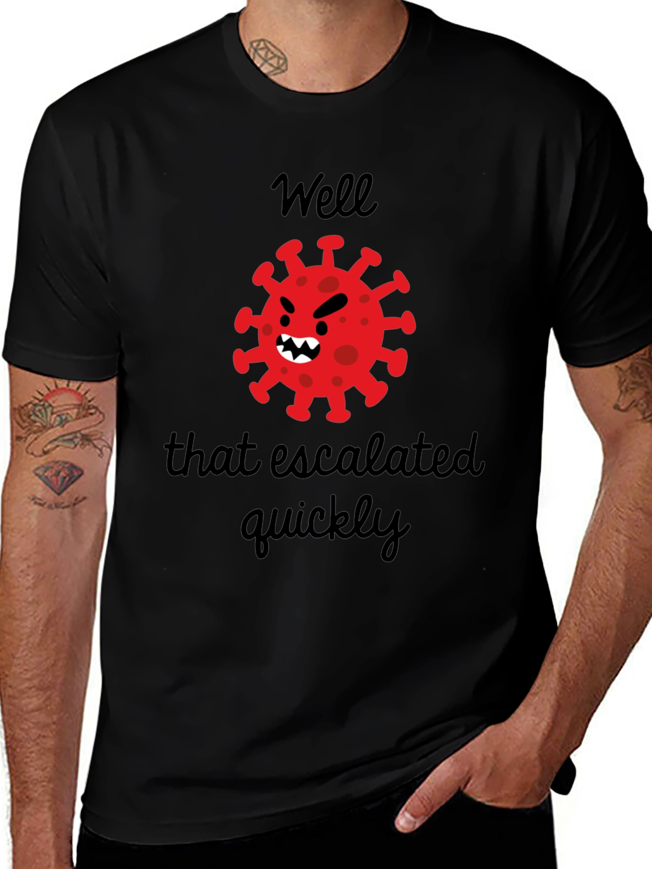 Variant 4 of Escalated Quickly Funny Graphic Tee