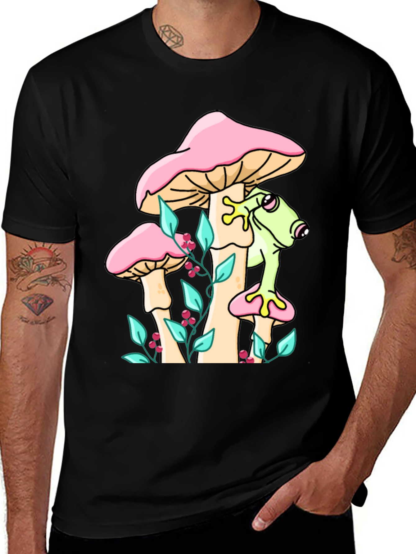 Variant 9 of Frog on Mushroom Graphic Tee