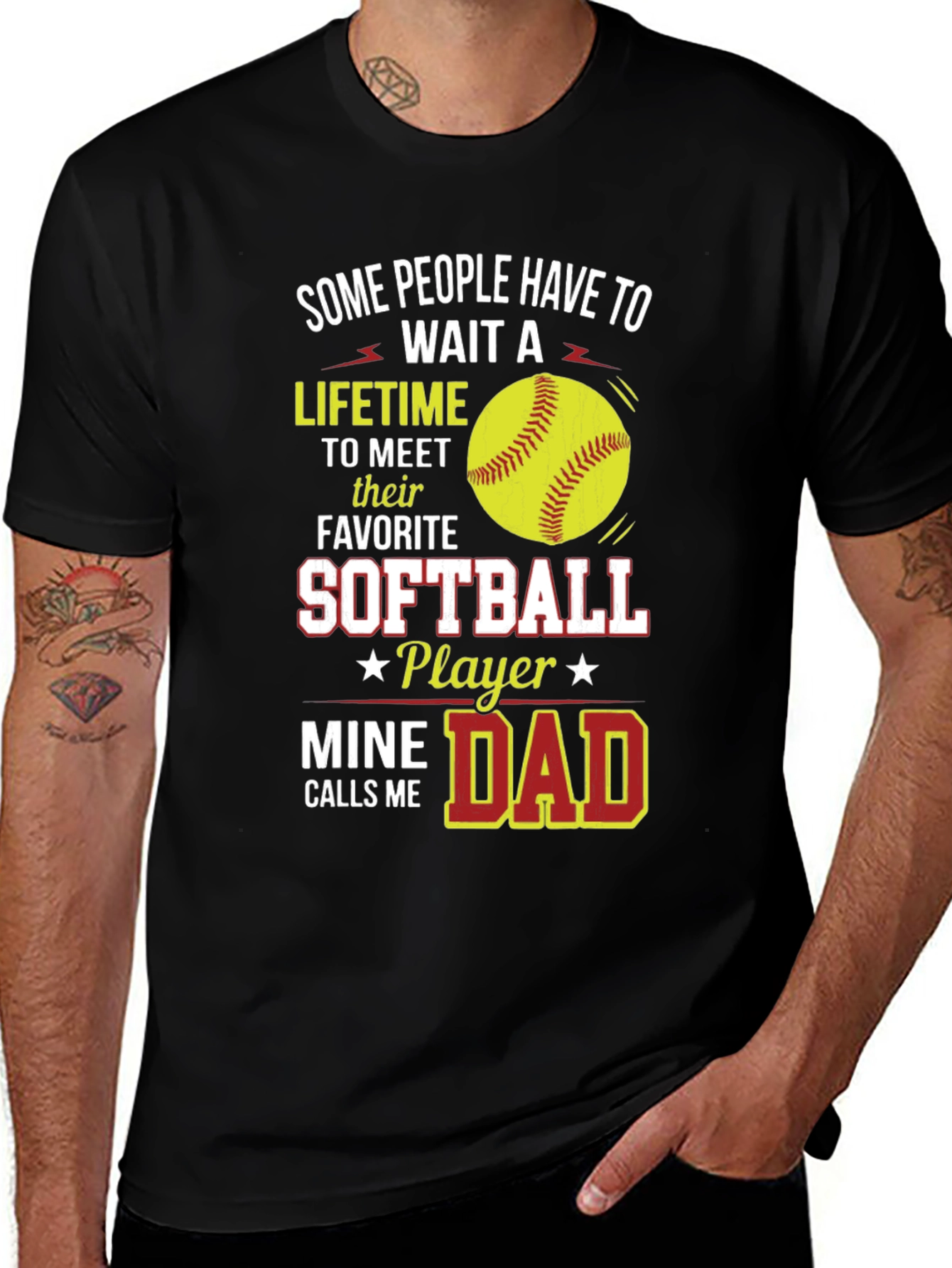 Variant 29 of Softball Dad T-Shirt - Favorite Player
