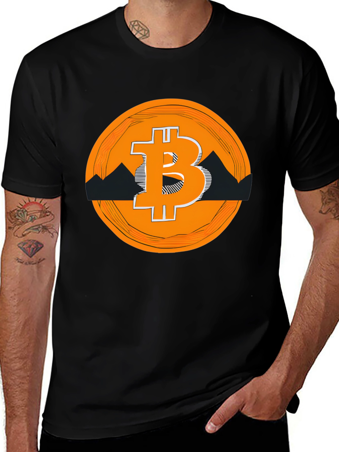 Variant 15 of Bitcoin Mountain Tee - Crypto Investor Shirt