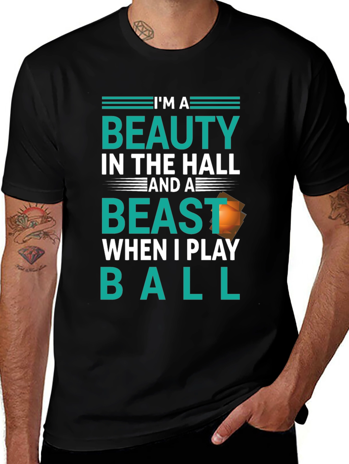 Variant 15 of Beauty and Beast Basketball T-Shirt