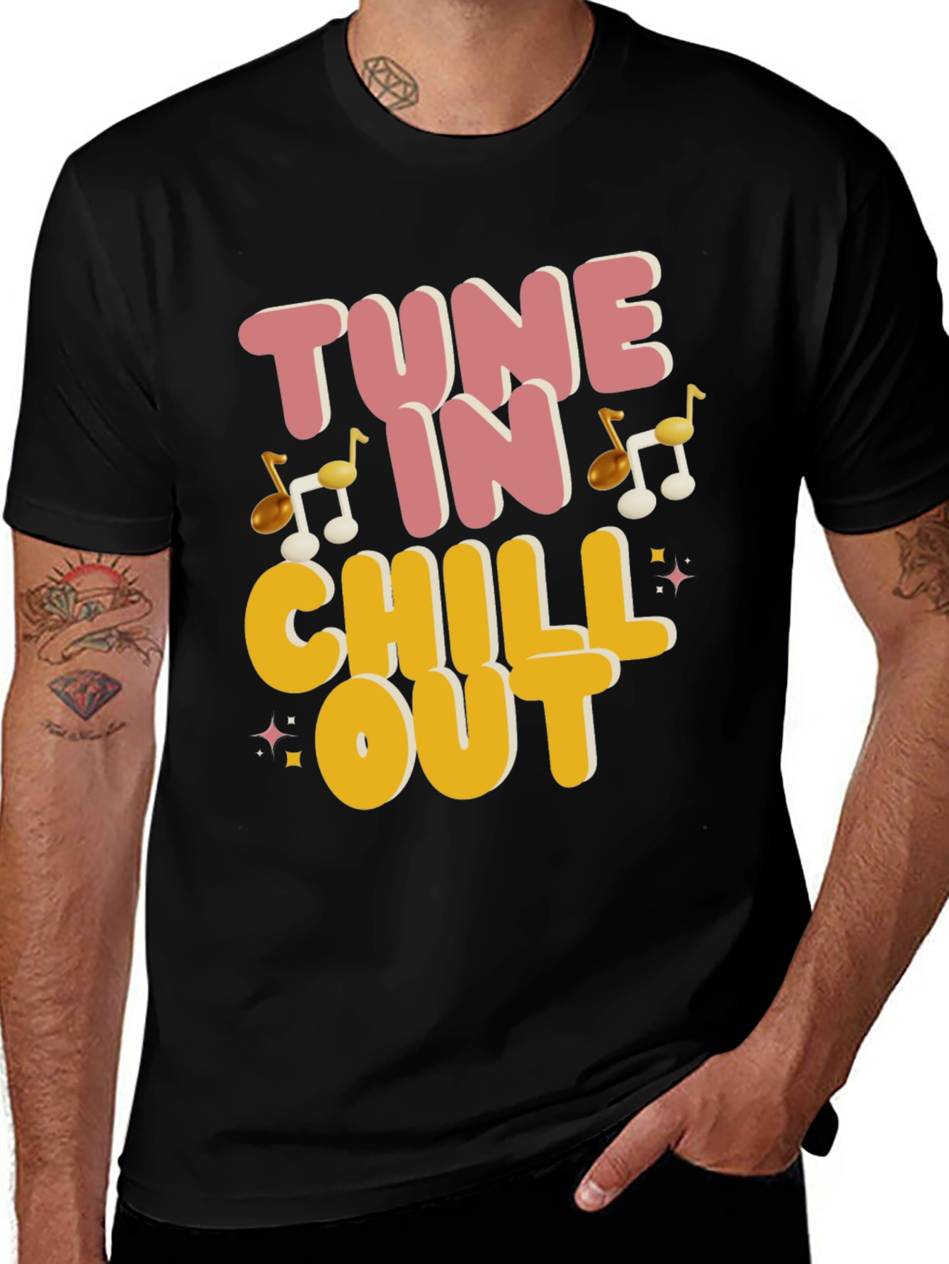Variant 17 of Tune In Chill Out Graphic T-Shirt