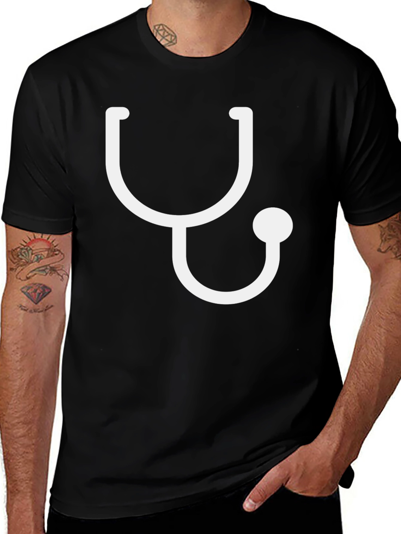 Variant 23 of Stethoscope Graphic Tee - Medical Professional Shirt