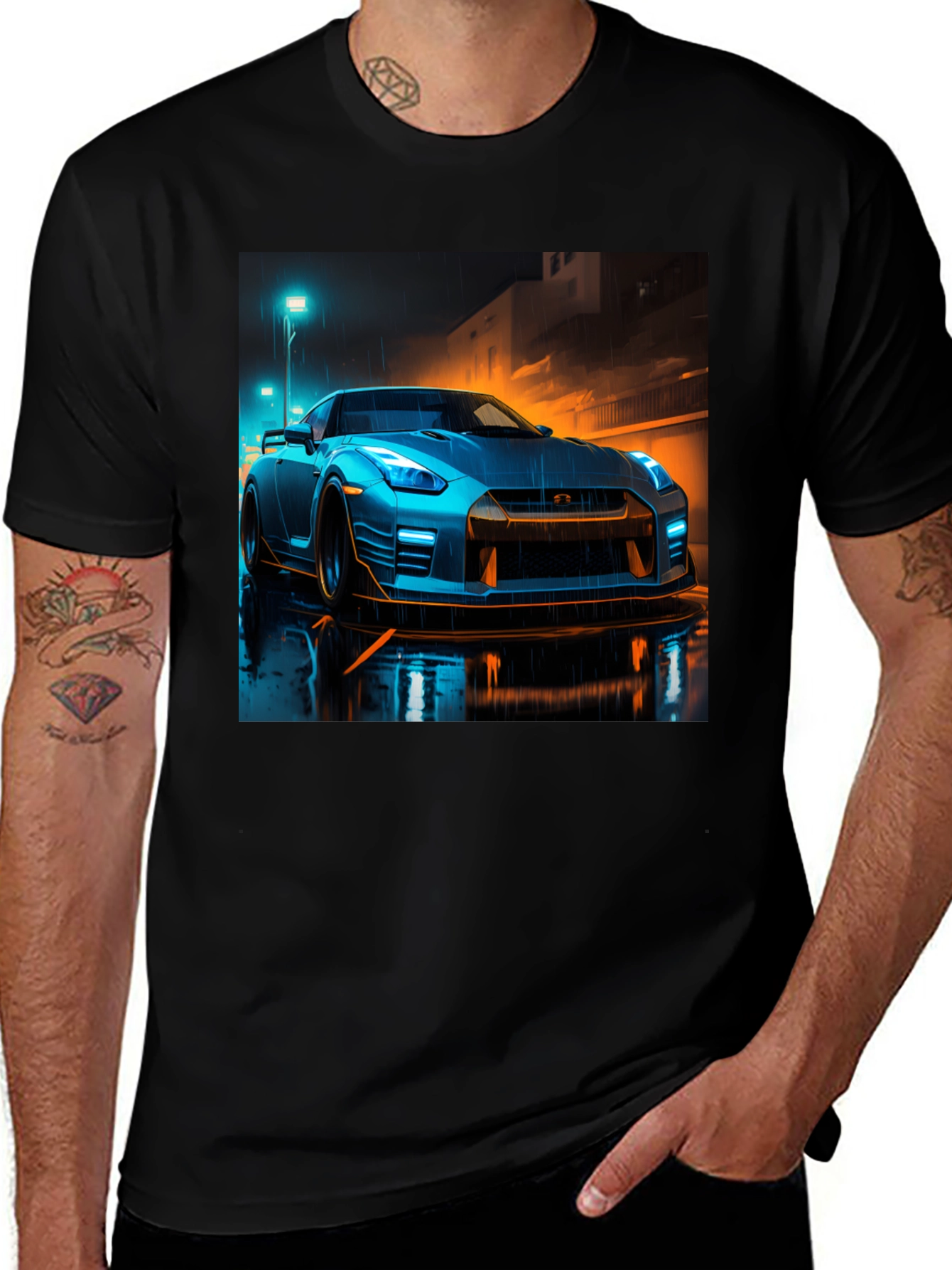 Nissan GTR T-Shirt: Futuristic Car Design