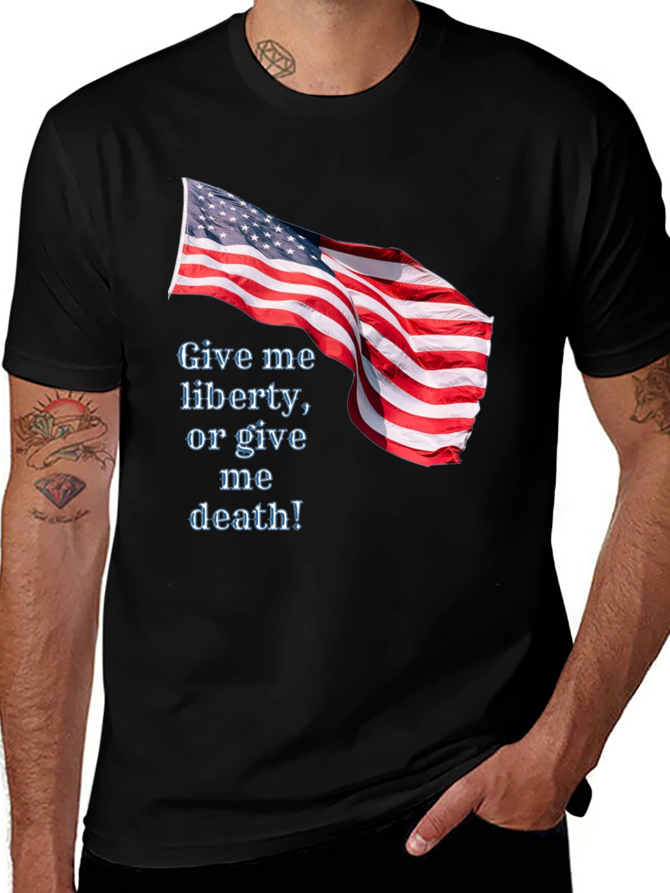 Liberty or Death Flag Graphic Tee