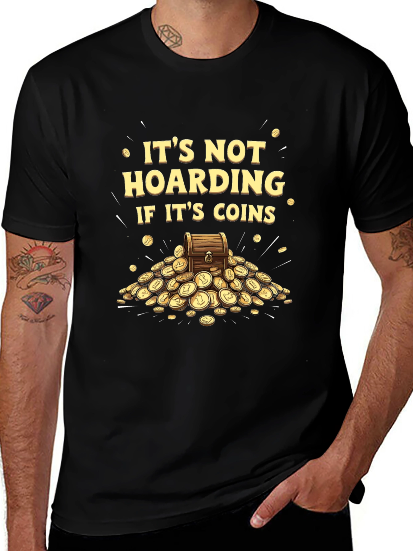 Coin Hoarder T-Shirt - Funny Collector Tee