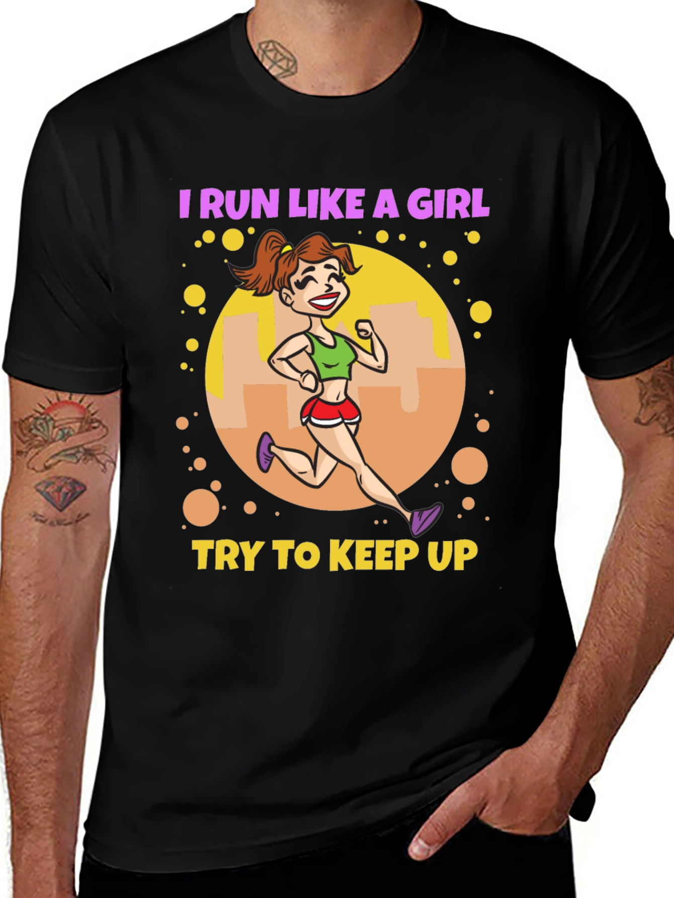 Variant 30 of I Run Like A Girl T-Shirt