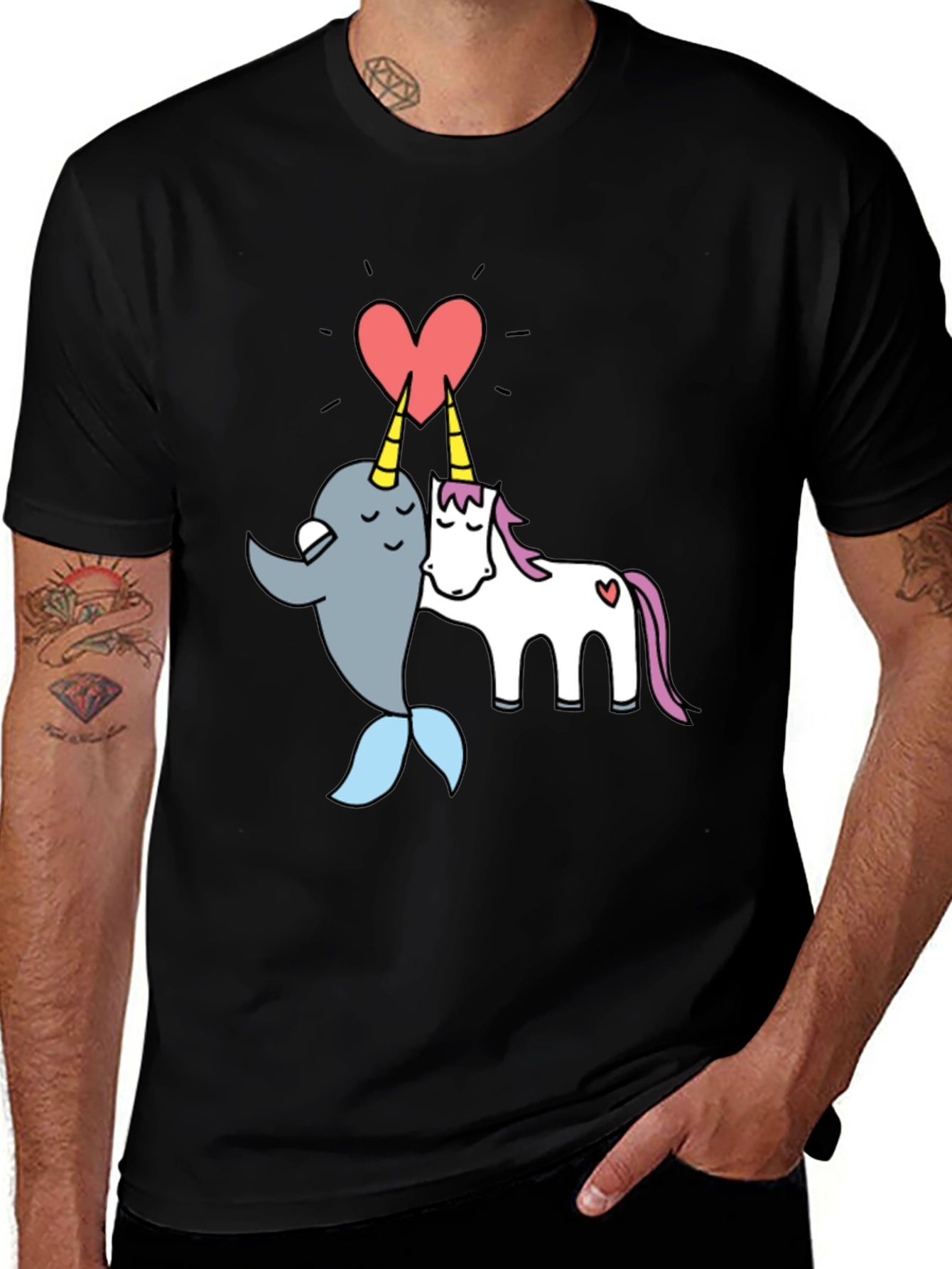 Variant 25 of Narwhal Unicorn Love T-Shirt