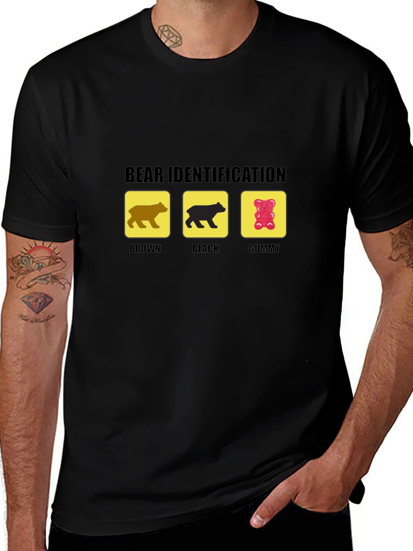 Variant 13 of Bear Identification T-Shirt - Funny Graphic Tee