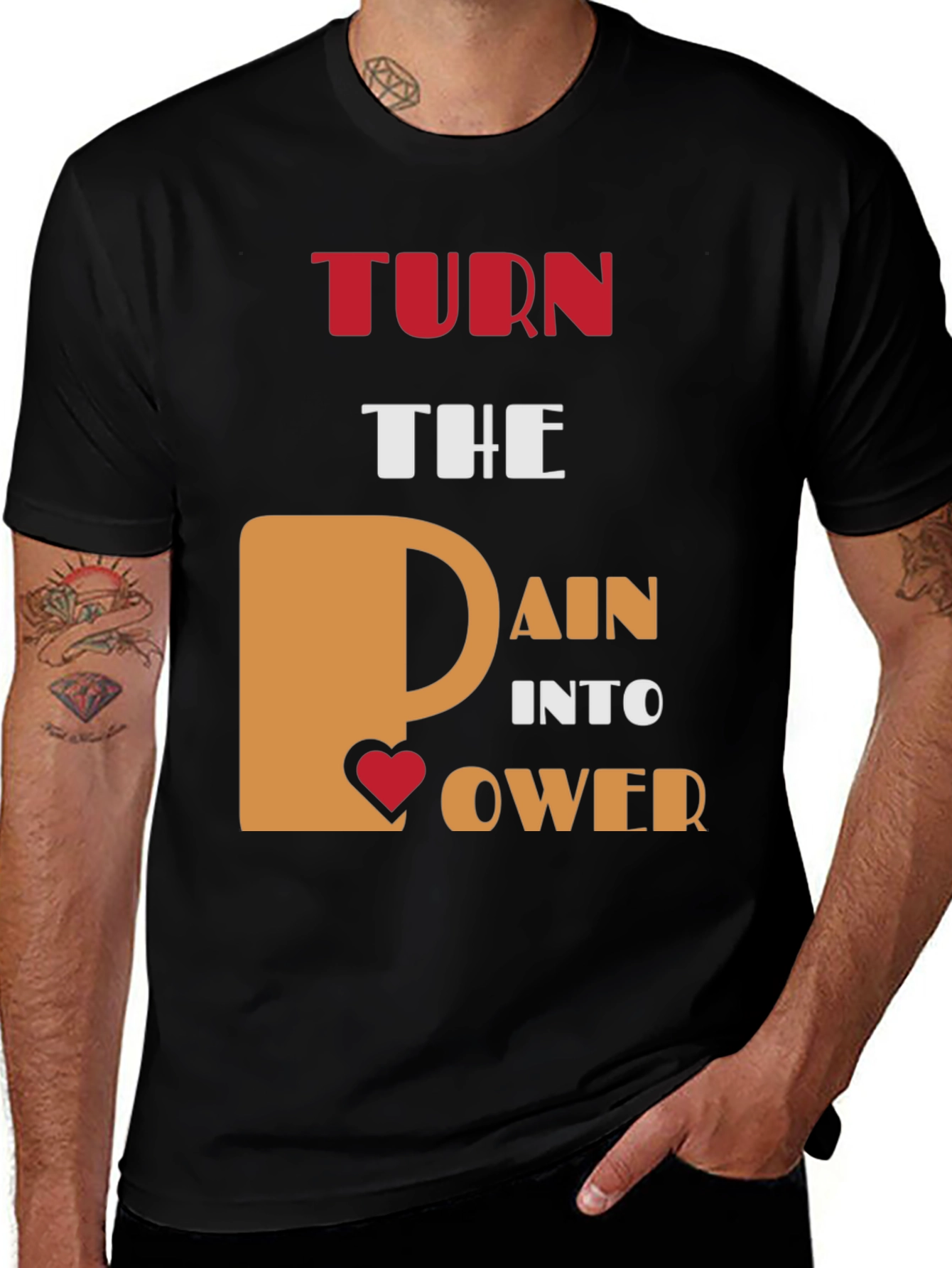 Variant 2 of Turn Pain Into Power Graphic T-Shirt