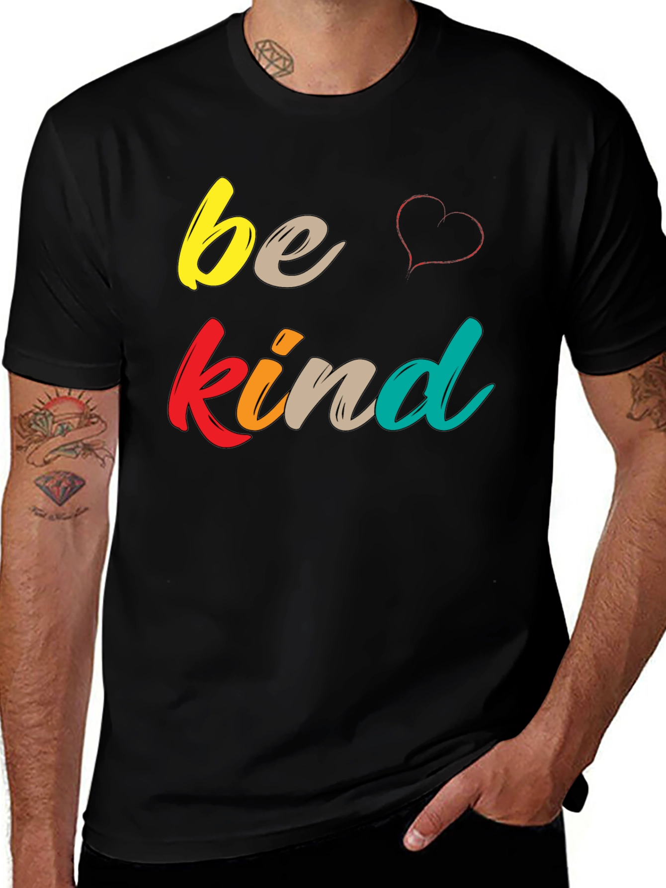 Variant 22 of Be Kind Graphic Tee - Soft Cotton Comfort Fit T-Shirt