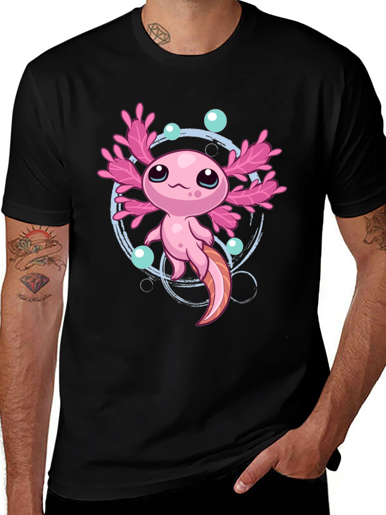 Variant 22 of Cute Axolotl Graphic T-Shirt