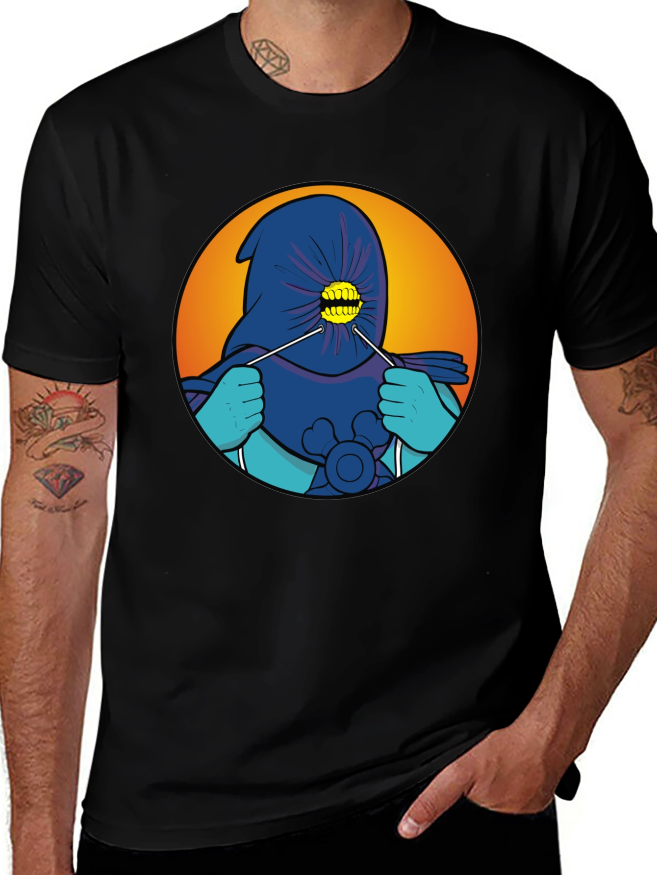 Variant 5 of Cartoonish Hooded Character T-Shirt