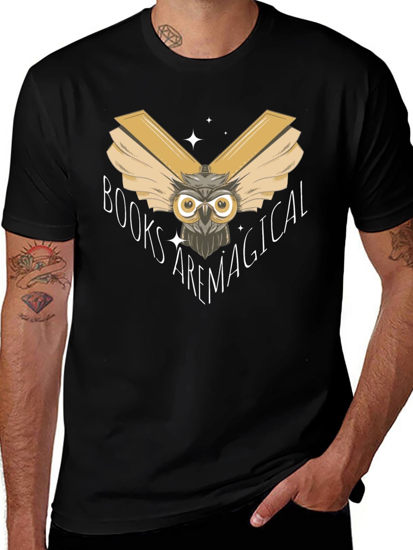 Variant 6 of Books Are Magical Owl T-Shirt