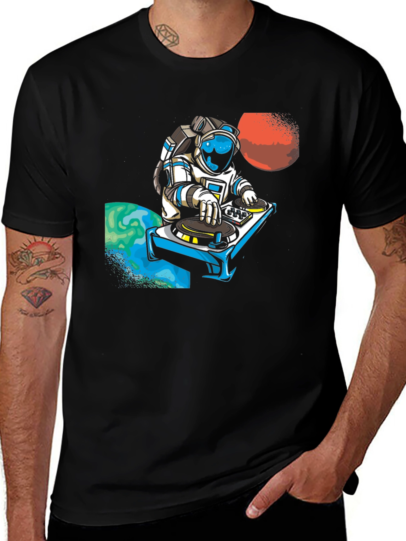 Variant 17 of DJ Astronaut T-Shirt - Space Beats