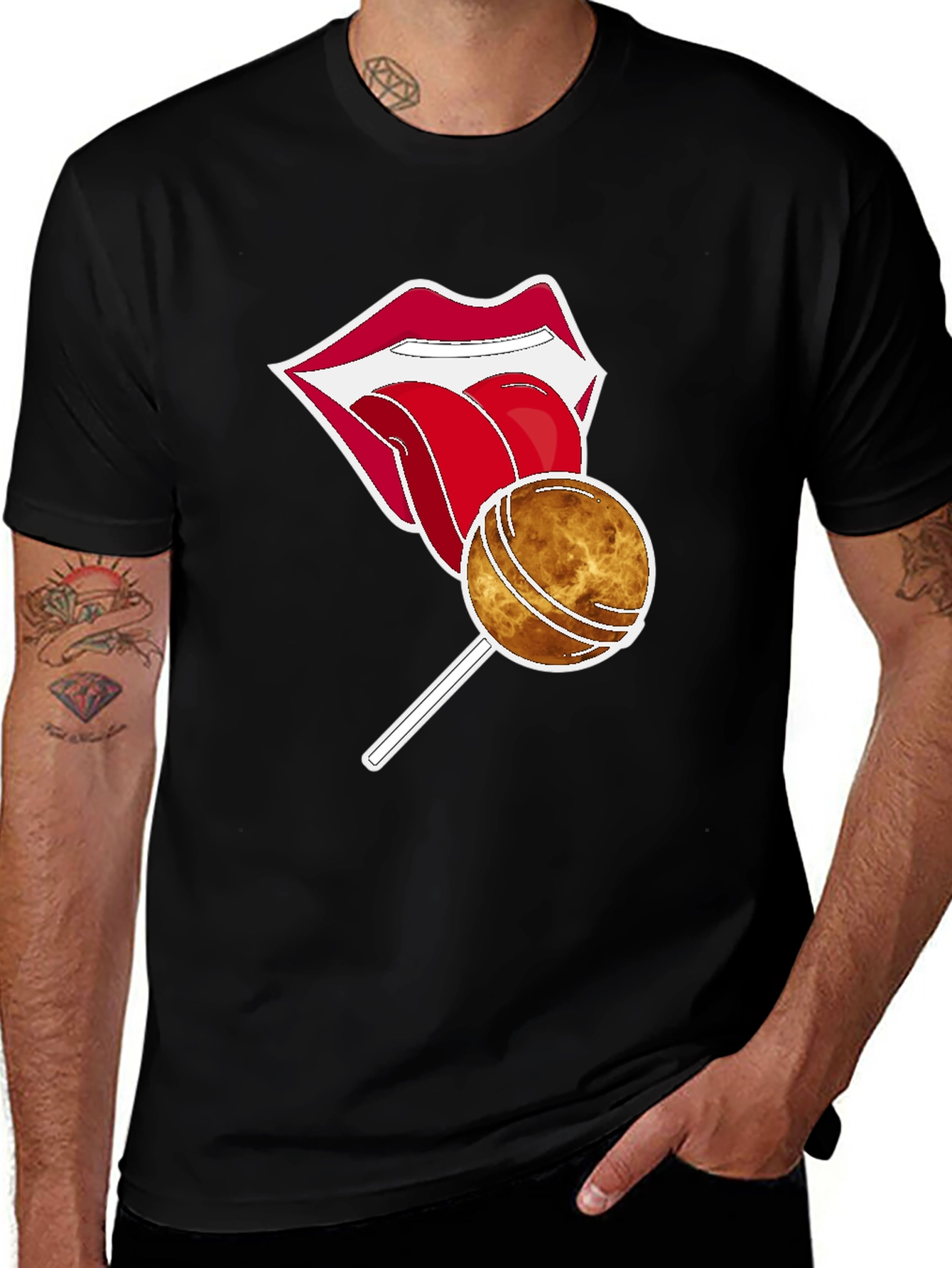 Variant 24 of Rolling Lips Lollipop Graphic Tee