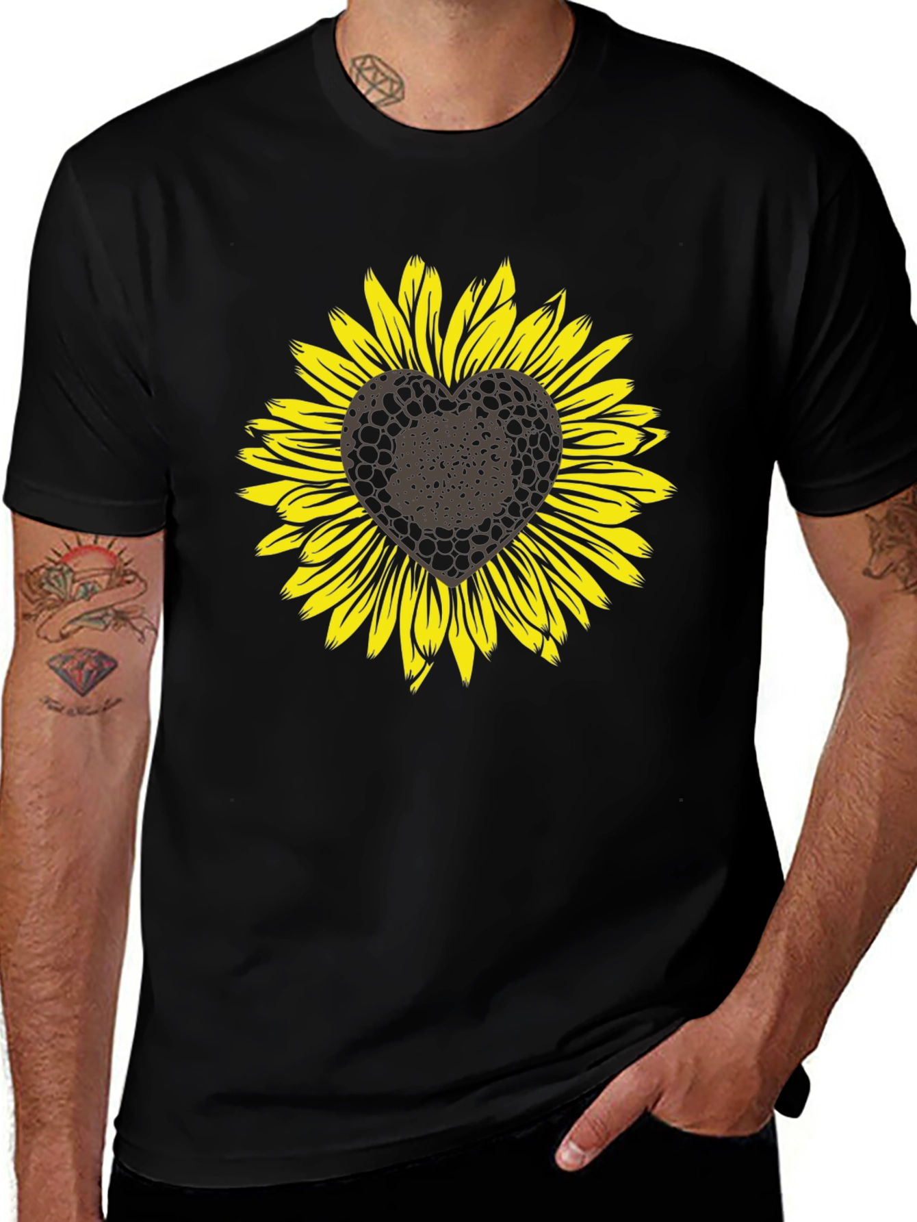 Variant 13 of Sunflower Heart Graphic T-Shirt