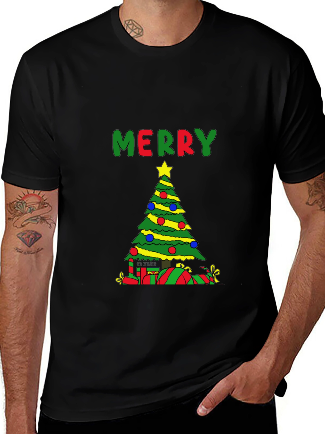 Merry Christmas Tree Holiday T-Shirt