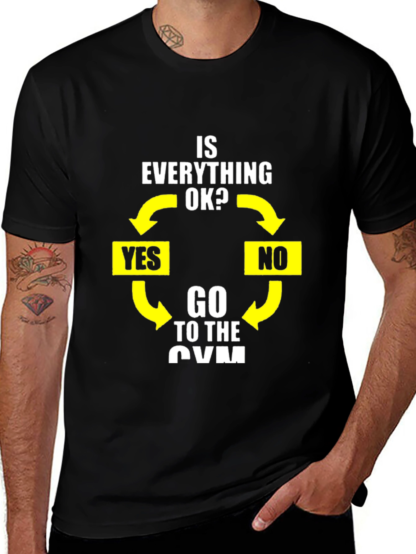 Variant 13 of Gym Flowchart Graphic Tee