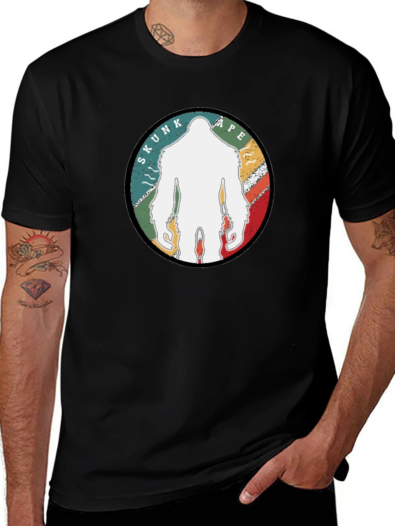 Skunk Ape Graphic Tee - Cryptozoology Bigfoot T-Shirt