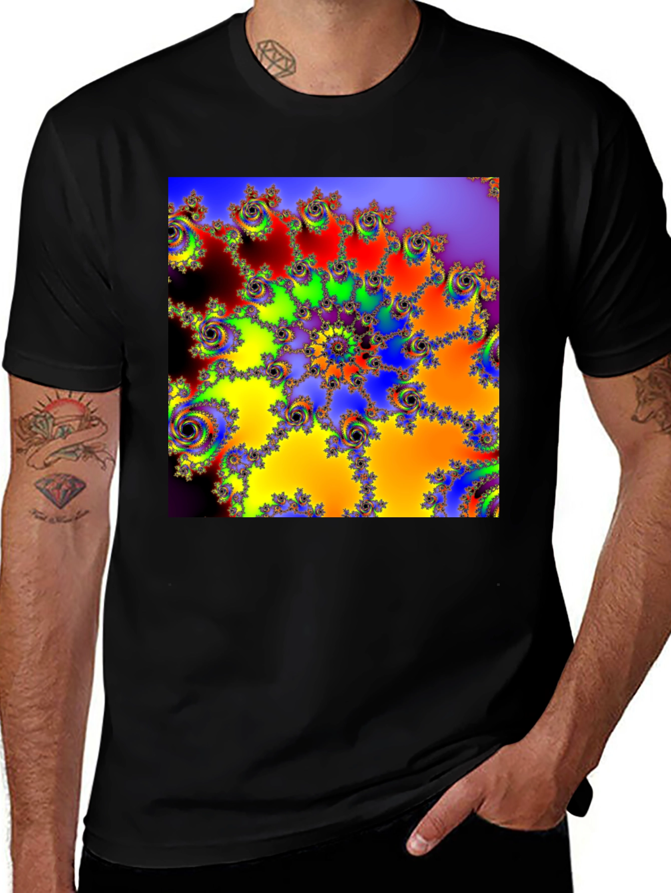 Variant 13 of Fractal Design T-Shirt - Vivid Colors