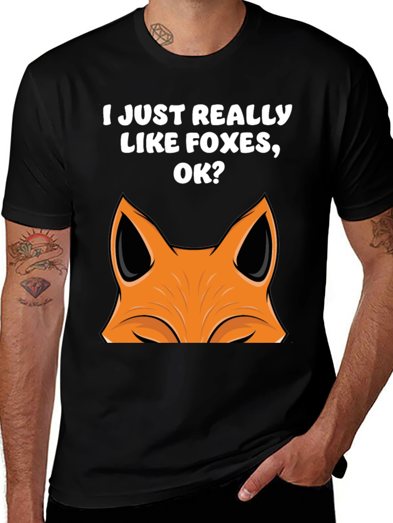 Variant 27 of I Like Foxes T-Shirt - Novelty Graphic Tee