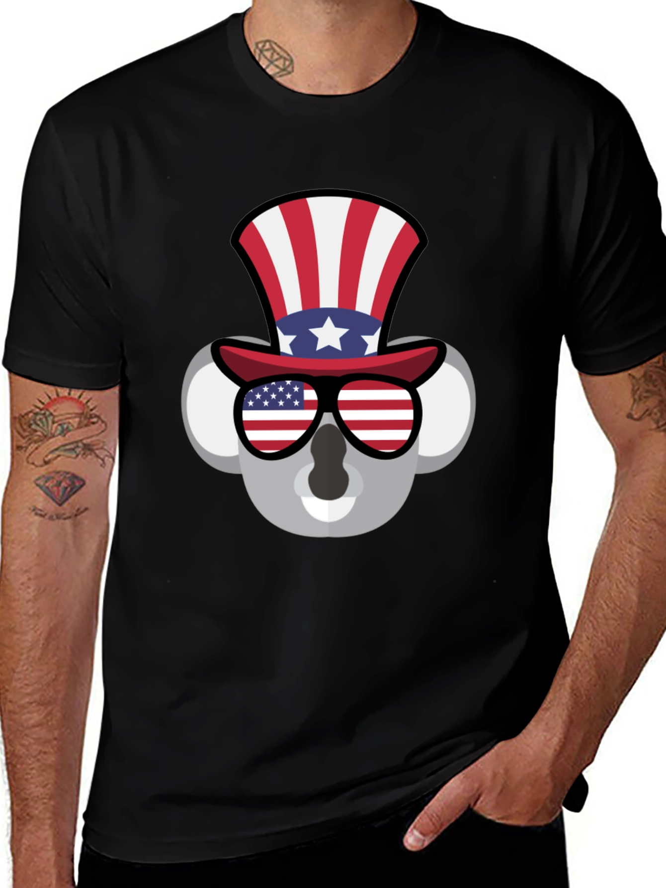 Variant 17 of Patriotic Koala Graphic Tee