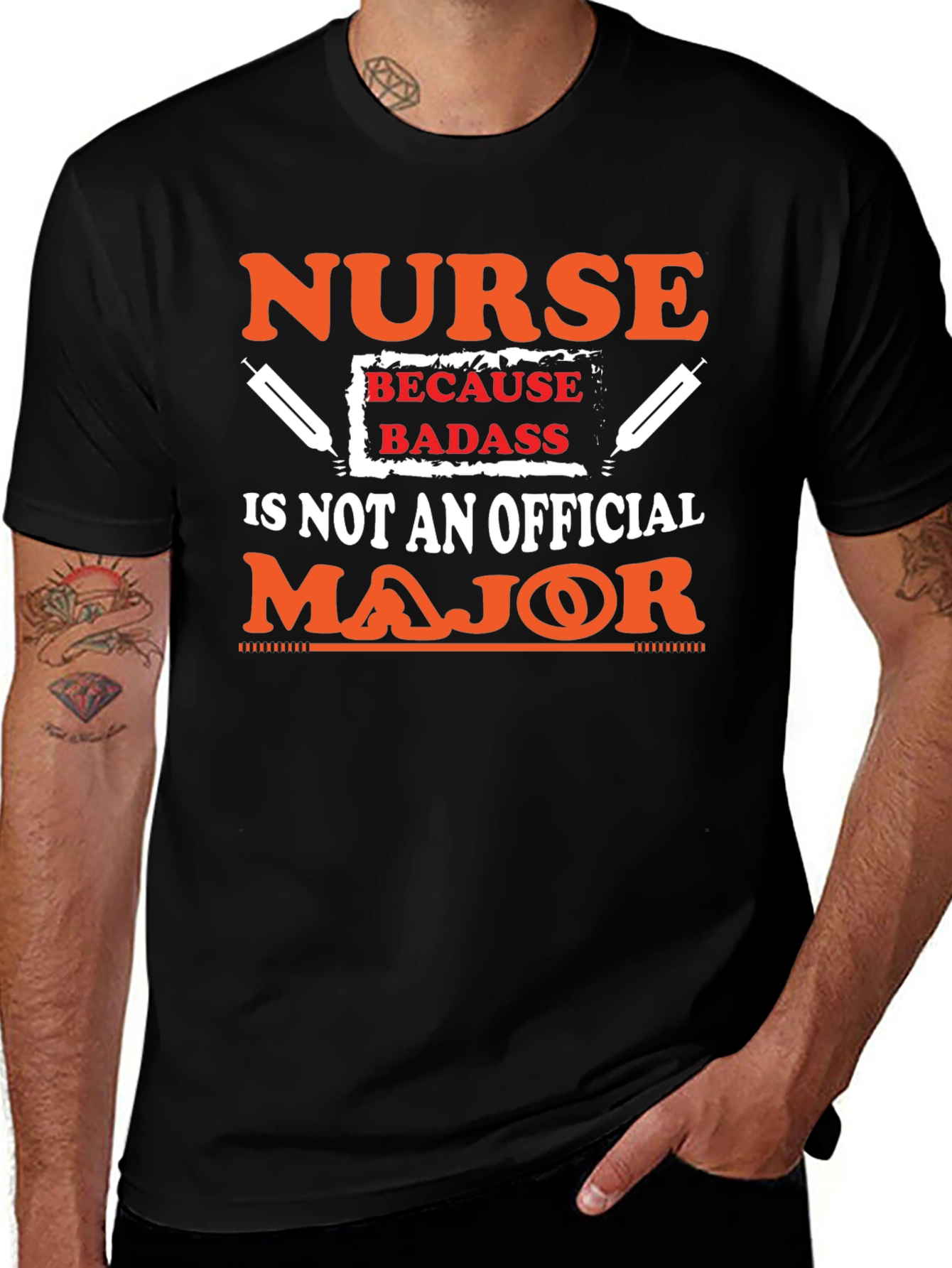 Variant 10 of Nurse Badass T-Shirt - Funny Nursing Tee