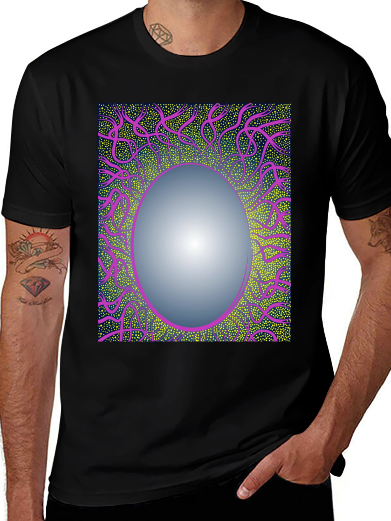 Variant 3 of Abstract Graphic Print T-Shirt