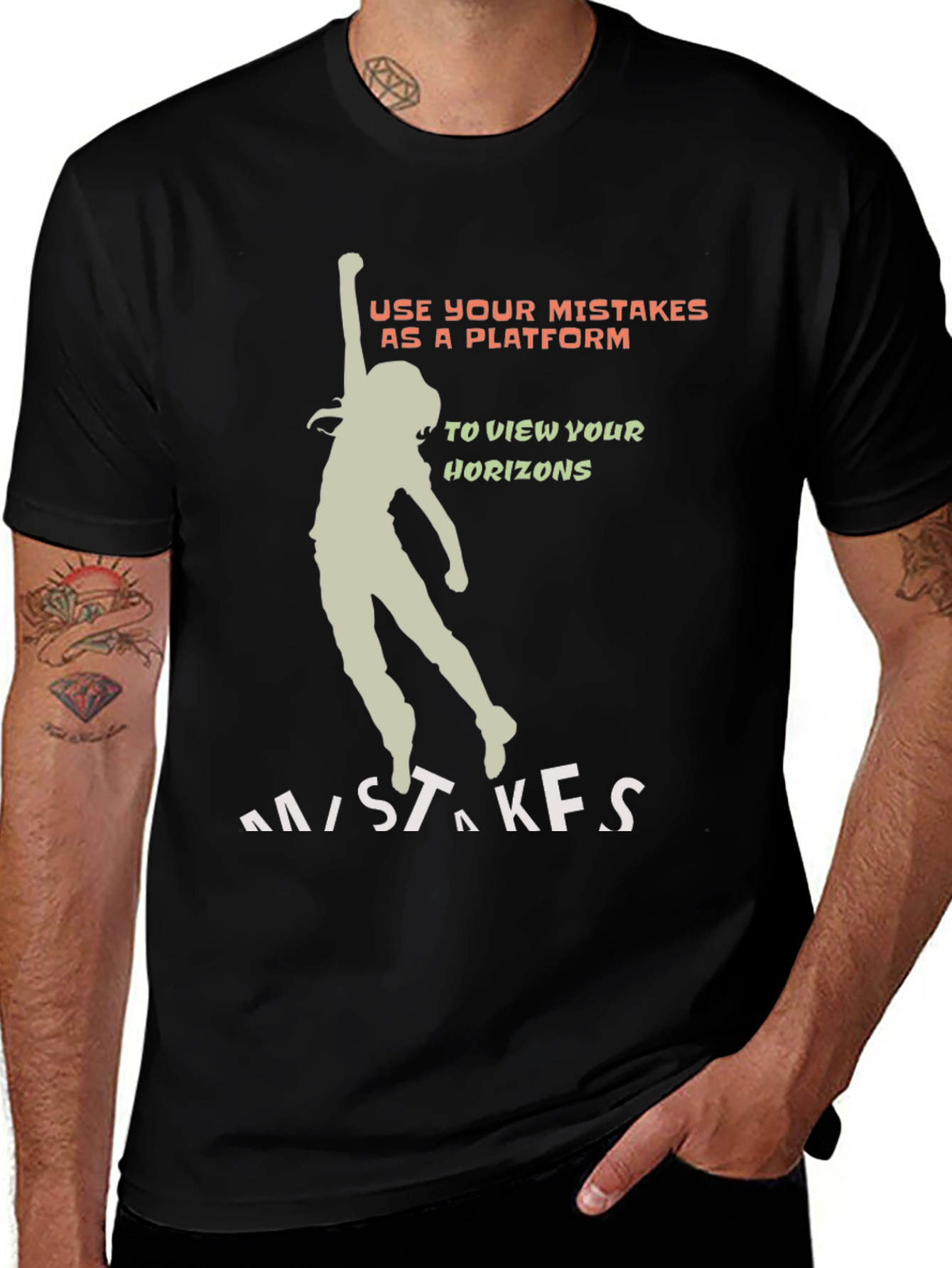 Motivational T-Shirt: Use Mistakes As Platform