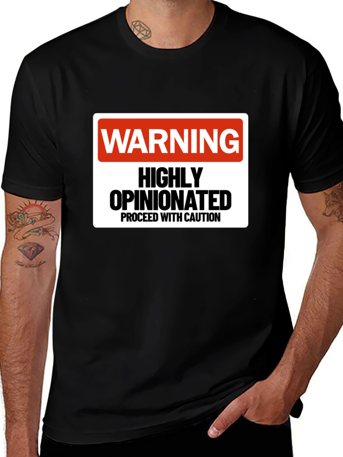 Variant 10 of Warning Highly Opinionated Graphic T-Shirt