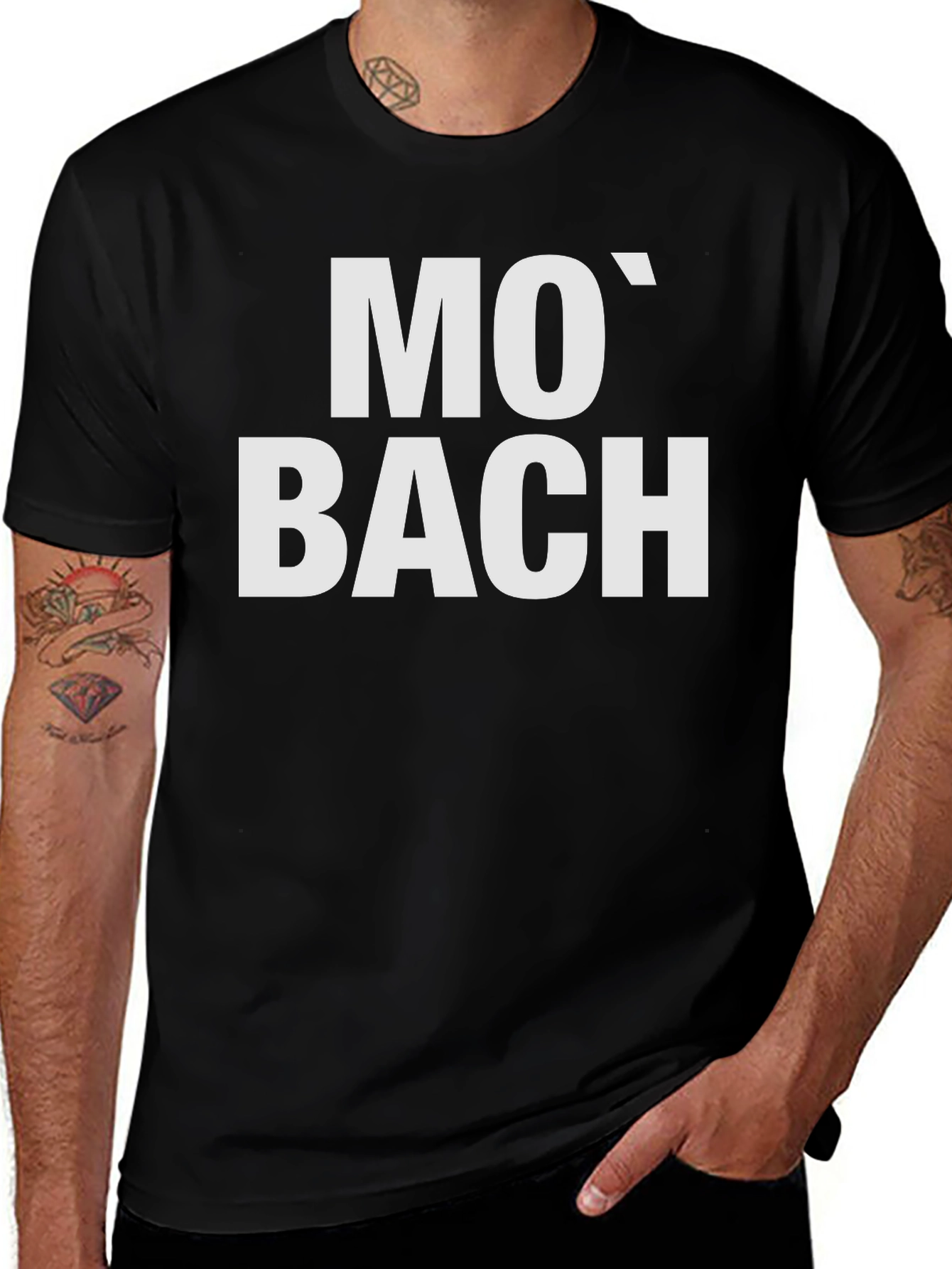 Variant 6 of Mo' Bach Black T-Shirt - Music Lover Tee