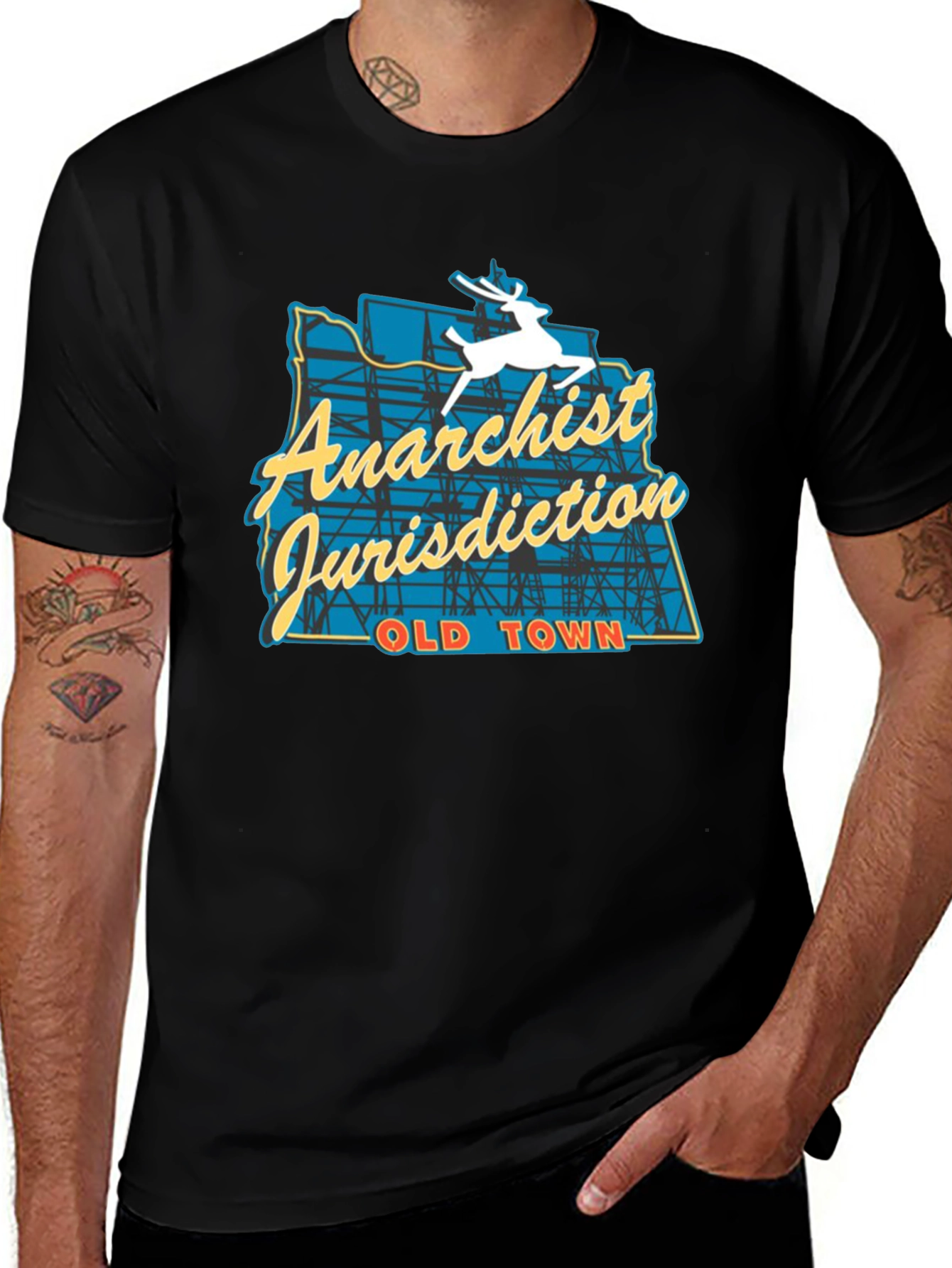 Variant 8 of Anarchist Jurisdiction T-Shirt - Old Town Inspired Design