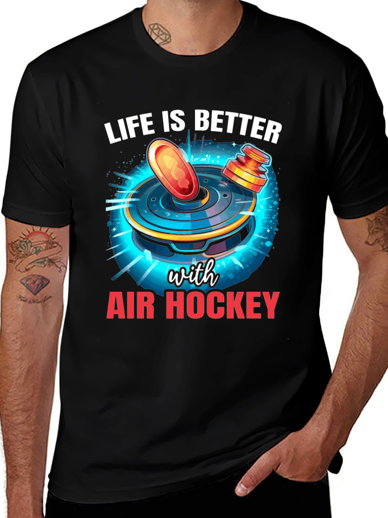 Air Hockey T-Shirt - Life Is Better with Air Hockey!