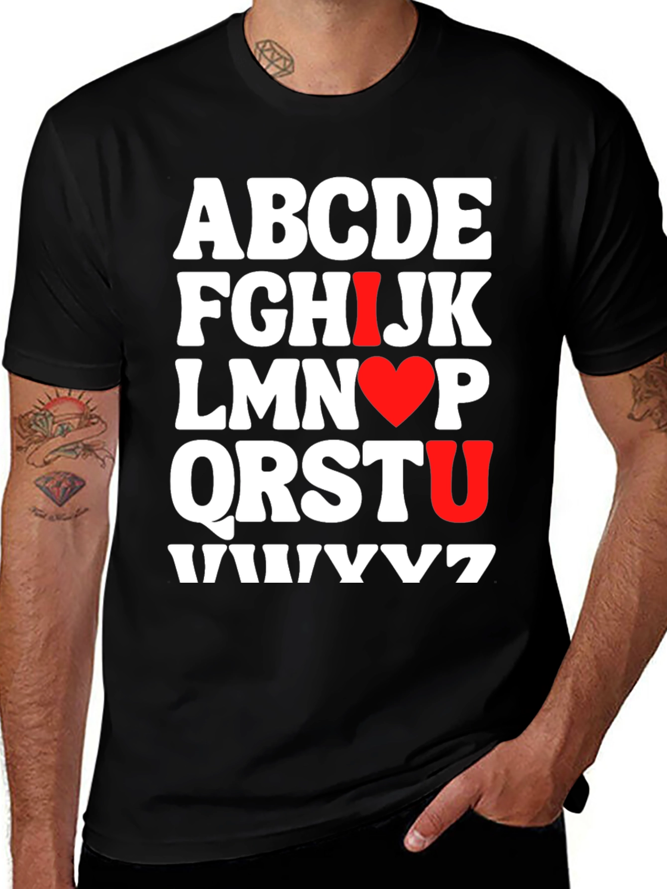 Variant 26 of Alphabet Heart T-Shirt