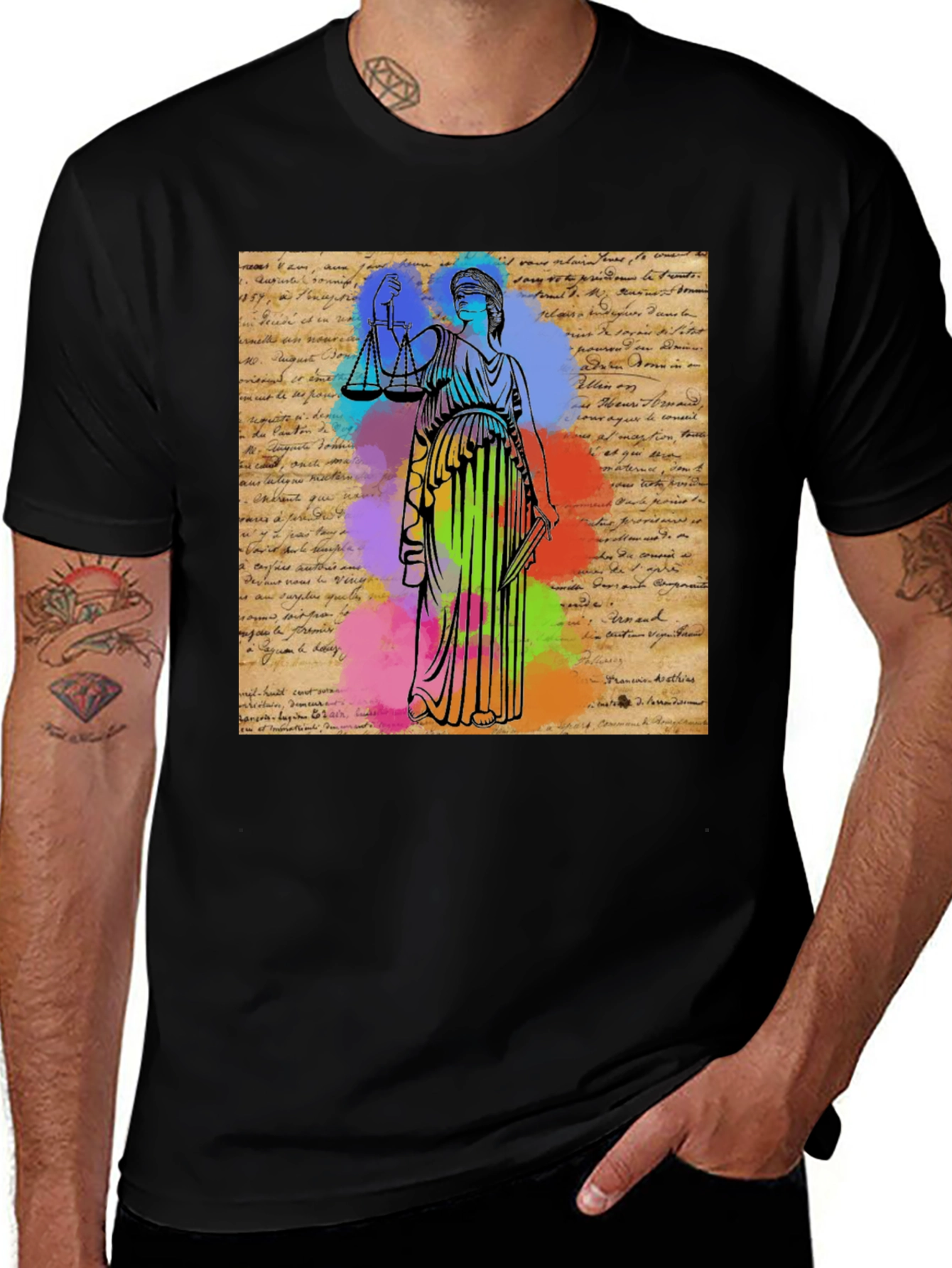 Scales of Justice Graphic T-Shirt