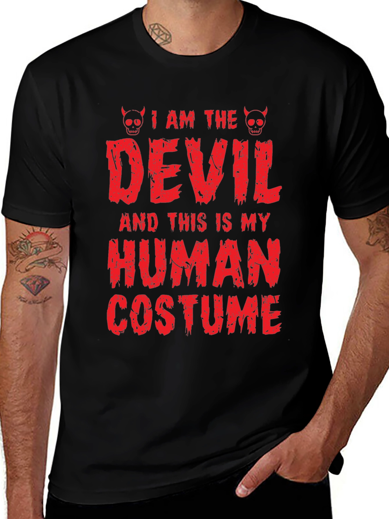 Variant 24 of I am the Devil Human Costume Graphic T-Shirt